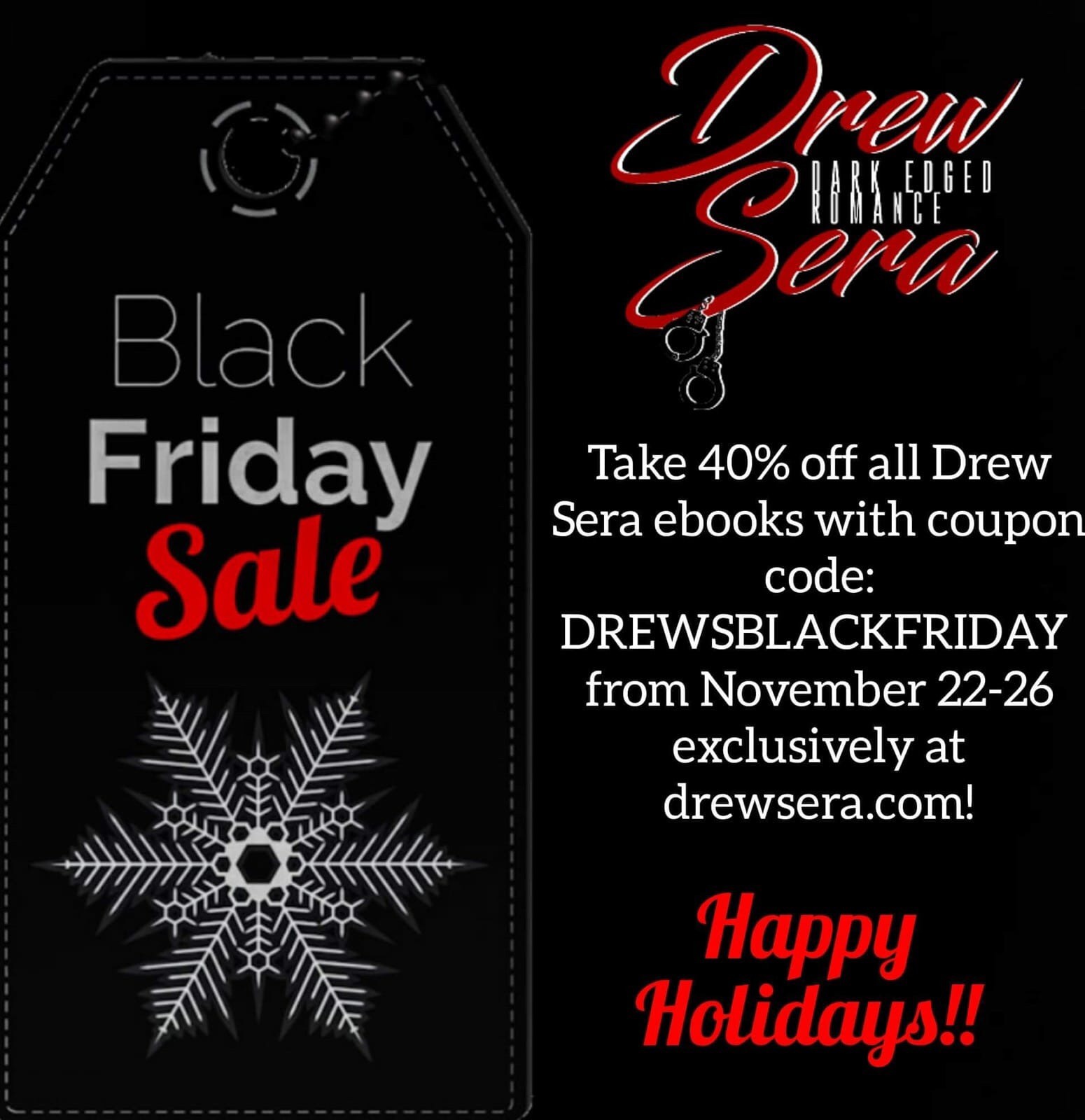 Save 40% on Drew Sera’s Book Nov 22-26